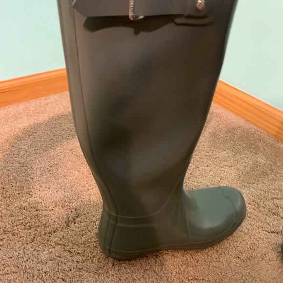 Hunter Boots Tall Gray Size 8 (Worn Twice) - Picture 5 of 7